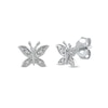 Thumbnail Image 1 of Diamond Accent Butterfly Stud Earrings in 10K White Gold