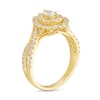 Thumbnail Image 2 of 0.95 CT. T.W. Pear-Shaped Diamond Double Frame Engagement Ring in 10K Gold (I/I2)