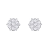 0.11 CT. T.W. Diamond Flower Stud Earrings in 10K Gold
