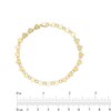 Thumbnail Image 4 of Heart Disc Chain Link Bracelet in 10K Gold - 7.25"