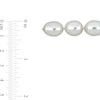 9.0-11.0mm Cultured South Sea Pearl Strand Necklace with 14K Gold Clasp