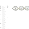 9.0-11.0mm South Sea Cultured Pearl Strand Necklace with 14K Gold Clasp