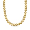 Thumbnail Image 0 of 11.0-12.0mm Golden Cultured South Sea Pearl Strand Necklace with 14K Gold Clasp