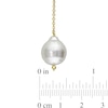 11.0-13.0mm South Sea Cultured Pearl Bead Station Necklace in 14K Gold