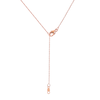 Thumbnail Image 2 of 0.40 CT. T.W. Diamond Interior Stone Heart Frame Necklace in 10K Rose Gold