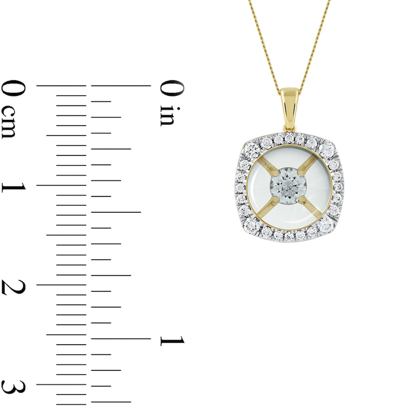 0.25 CT. T.W. Quad Diamond Flower Pendant in 10K Gold