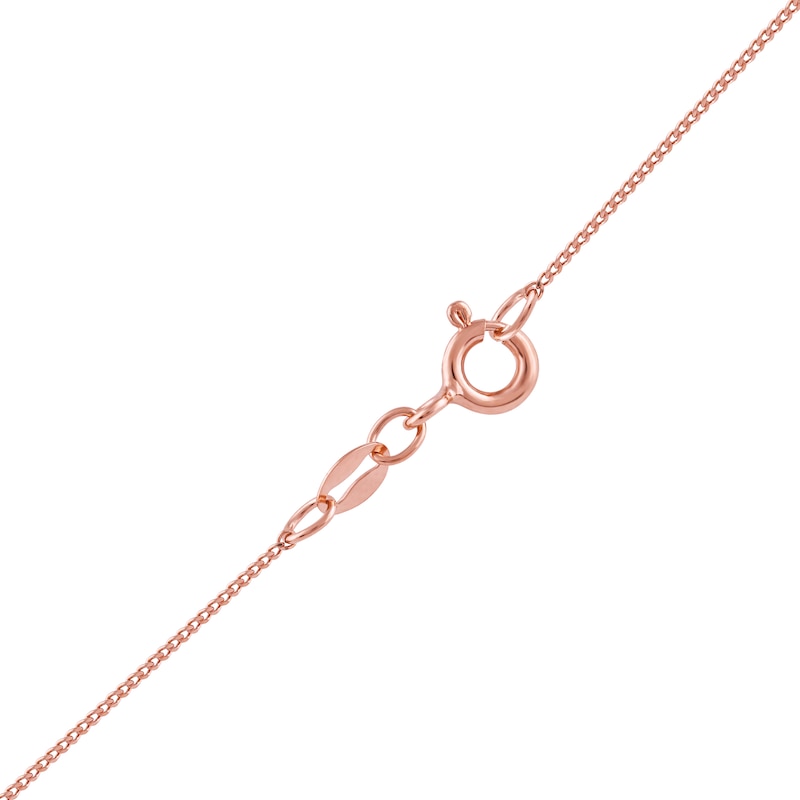 Main Image 3 of 0.25 CT. T.W. Quad Diamond Flower Pendant in 10K Rose Gold