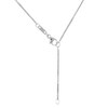Thumbnail Image 3 of 0.10 CT. T.W. Diamond Flower and Leaves Cross Pendant in Sterling Silver and 14K Rose Gold Plate