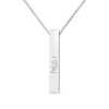Thumbnail Image 1 of Engravable Pillar Vertical Bar Pendant in Sterling Silver (1 Image)