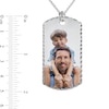 Thumbnail Image 3 of Extra-Large Engravable Photo Diamond-Cut Dog Tag Pendant in Sterling Silver (1 Image and 4 Lines) - 22"
