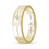 Thumbnail Image 2 of 5.0mm Engravable Your Own Handwriting Ring in 10K Gold (1 Image and Line)