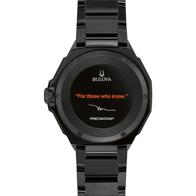 Main Image 3 of Men's Bulova Marc Anthony Series X Black Diamond Accent Black IP Watch with Tonneau Dial (Model: 98D183)