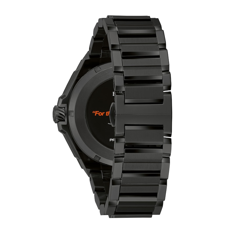 Main Image 4 of Men's Bulova Marc Anthony Series X Black Diamond Accent Black IP Watch with Tonneau Dial (Model: 98D183)