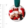 Thumbnail Image 3 of Photo Engravable Christmas Tree Ornament in Sterling Silver with Velvet Ribbon (1 Image and 4 Lines)