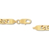 Thumbnail Image 3 of Men's 6.5mm Flat Mariner Chain Necklace in Solid Stainless Steel  with Yellow IP - 24"