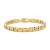 Men’s 6.5mm Flat Mariner Chain Bracelet in Solid Stainless Steel  with Yellow IP – 8.5"