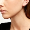 Thumbnail Image 2 of 0.16 CT. T.W. Diamond Double Spike J-Hoop Earrings in 10K Gold