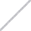 Thumbnail Image 2 of Men's 5.0mm White Lab-Created Sapphire Tennis Bracelet in Sterling Silver - 8.5"