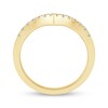 Thumbnail Image 3 of 0.23 CT. T.W. Diamond Chevron Anniversary Band in 10K Gold