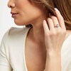 Thumbnail Image 2 of Pear-Shaped Aquamarine and 0.29 CT. T.W. Diamond Frame Ring in 10K Gold