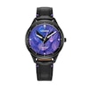 Thumbnail Image 0 of Ladies' Citizen Disney Avatar Eco-Drive® Black IP Leather Strap Watch with Blue Dial (Model: FE7105-09W)