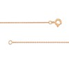 Thumbnail Image 3 of 0.20 CT. T.W. Baguette Diamond Octagonal Frame White Enamel Bracelet in Sterling Silver with 14K Rose Gold Plate
