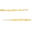 Diamond-Cut Alternating Oval Bead Chain Necklace in 18K Gold