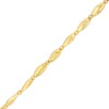 Thumbnail Image 0 of Diamond-Cut Alternating Oval Bead Chain Necklace in 18K Gold - 7.0"