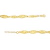 Thumbnail Image 2 of Diamond-Cut Alternating Oval Bead Chain Necklace in 18K Gold - 7.0"