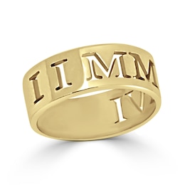 7.0mm Roman Numeral Date Band (1 Line)