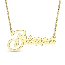 Italic Script Name Necklace (1 Line)