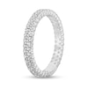 Thumbnail Image 2 of 0.95 CT. T.W. Diamond Double Row Eternity Anniversary Band in 14K White Gold