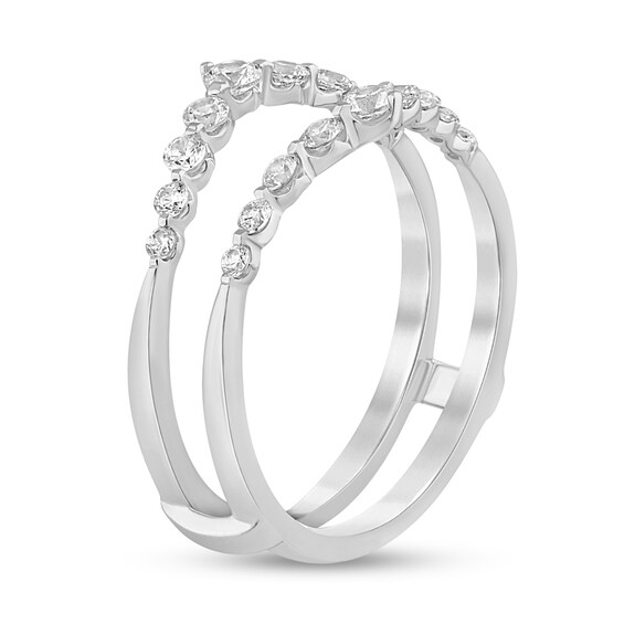 0.45 CT. T.W. Diamond Graduated Contour Solitaire Enhancer in 14K Gold