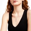 Thumbnail Image 2 of Mother's Simulated Gemstone Graduated Stick Drop Pendant in Sterling Silver (5 Stones)
