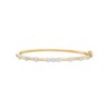 Thumbnail Image 0 of 0.50 CT. T.W. Pear-Shaped and Round Multi-Diamond Station Bangle in 10K Gold