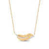 Thumbnail Image 1 of Enchanted Disney Pocahontas Diamond Accent Feather Necklace in 10K Gold