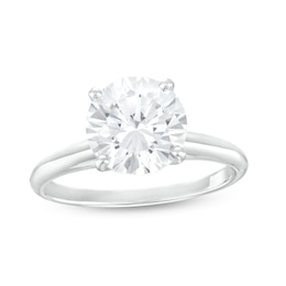 2.50 CT. Certified Lab-Grown Diamond Solitaire Engagement Ring in 14K White Gold (F/SI2)