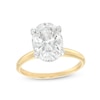 Thumbnail Image 1 of 3.00 CT. Certified Oval Lab-Grown Diamond Solitaire Engagement Ring in 14K Gold (F/SI2)