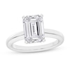 Thumbnail Image 1 of 3.00 CT. Certified Emerald-Cut Lab-Grown Diamond Solitaire Engagement Ring in 14K White Gold (F/SI2)