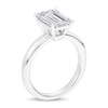 Thumbnail Image 2 of 3.00 CT. Certified Emerald-Cut Lab-Grown Diamond Solitaire Engagement Ring in 14K White Gold (F/SI2)