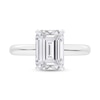 Thumbnail Image 3 of 3.00 CT. Certified Emerald-Cut Lab-Grown Diamond Solitaire Engagement Ring in 14K White Gold (F/SI2)