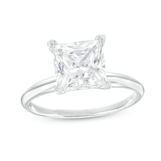 2.50 CT. Certified Princess-Cut Lab-Grown Diamond Solitaire Engagement Ring in 14K Gold (F/SI2