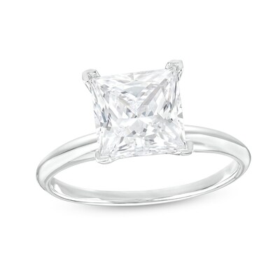 2.50 CT. Certified Princess-Cut Lab-Grown Diamond Solitaire Engagement Ring in 14K Gold (F/SI2