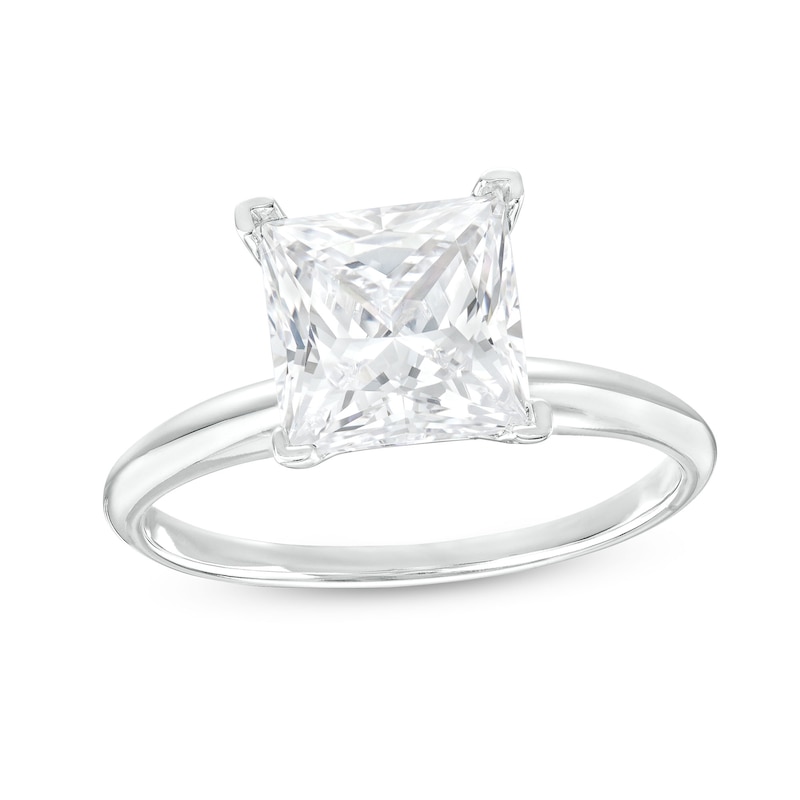 2.50 CT. Certified Princess-Cut Lab-Grown Diamond Solitaire Engagement Ring in 14K Gold (F/SI2