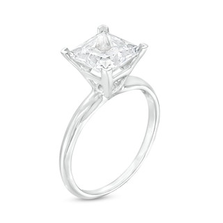 2.50 CT. Certified Princess-Cut Lab-Grown Diamond Solitaire Engagement Ring in 14K Gold (F/SI2