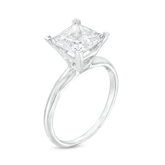 2.50 CT. Certified Princess-Cut Lab-Grown Diamond Solitaire Engagement Ring in 14K Gold (F/SI2