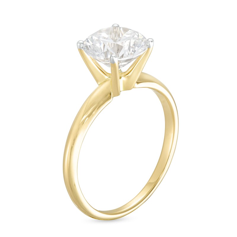 Main Image 3 of 2.50 CT. Certified Lab-Grown Diamond Solitaire Engagement Ring in 14K Gold (F/SI2)