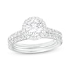 Thumbnail Image 1 of 1.70 CT. T.W. Certified Lab-Grown Diamond Frame Bridal Set in 14K White Gold (F/SI2)