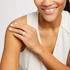 2.80 CT. T.W. Certified Princess-Cut Lab-Grown Diamond Cushion Frame Bridal Set in 14K White Gold (F/SI2)