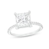 3.25 CT. T.W. Certified Princess-Cut Lab-Grown Diamond Engagement Ring in 14K White Gold (F/SI2)